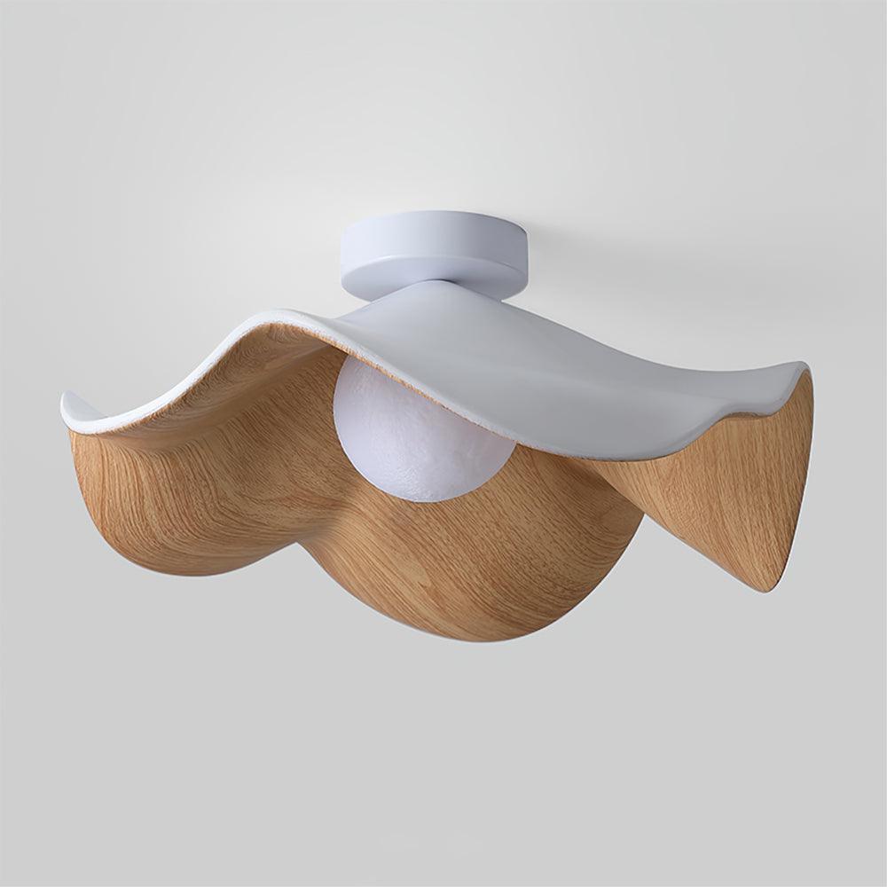 Decorative Ceiling Lamp with Lotus Leaf Shape – Flush Mount Ceiling Light