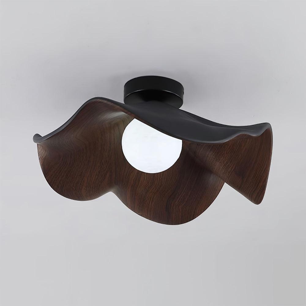 Decorative Ceiling Lamp with Lotus Leaf Shape – Flush Mount Ceiling Light