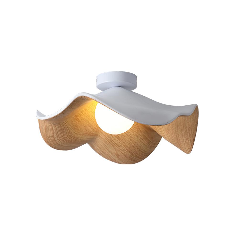 Decorative Ceiling Lamp with Lotus Leaf Shape – Flush Mount Ceiling Light