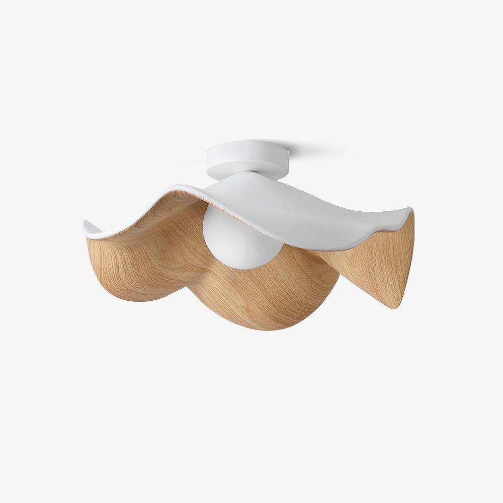 Decorative Ceiling Lamp with Lotus Leaf Shape – Flush Mount Ceiling Light