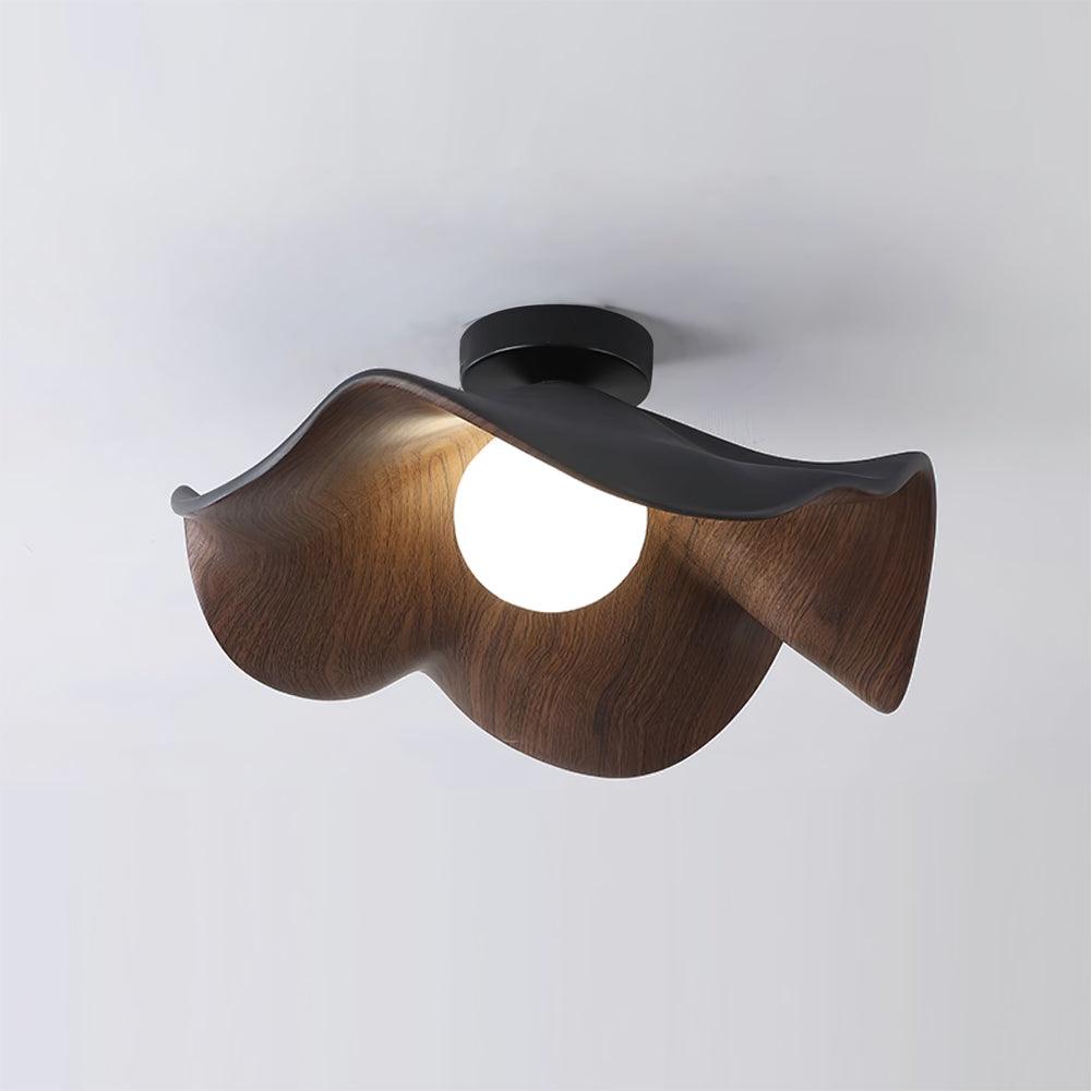 Decorative Ceiling Lamp with Lotus Leaf Shape – Flush Mount Ceiling Light