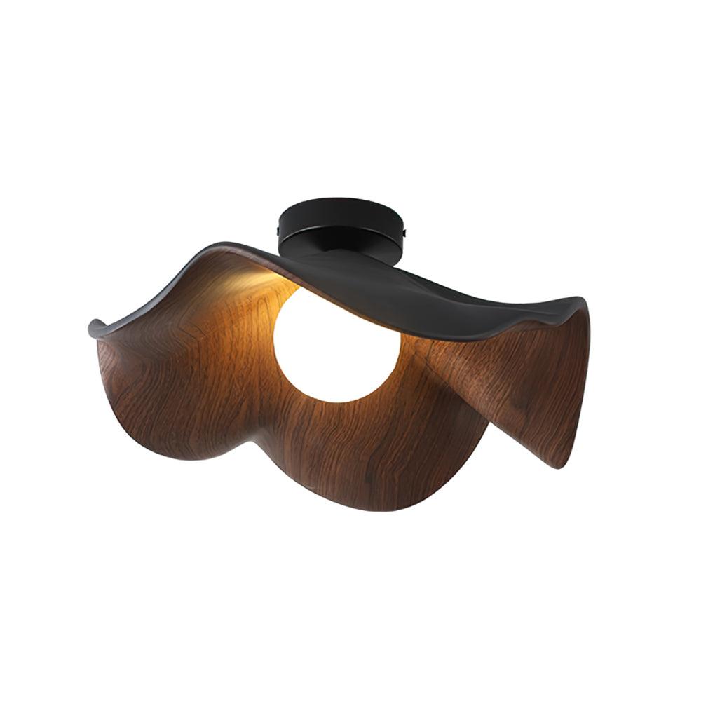 Decorative Ceiling Lamp with Lotus Leaf Shape – Flush Mount Ceiling Light