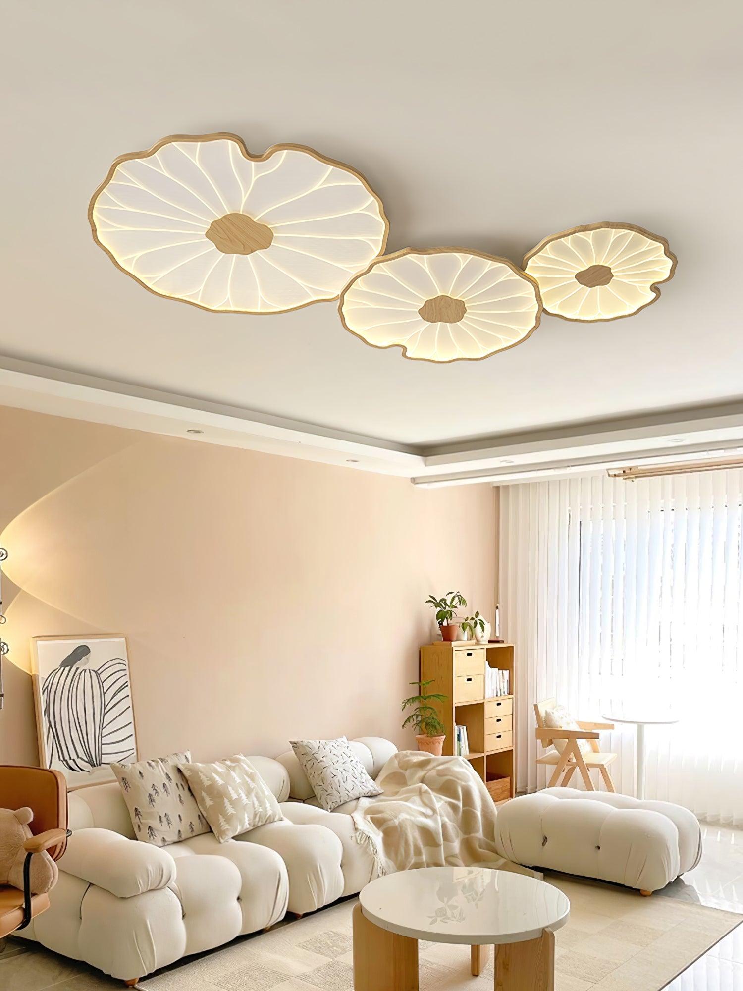 Acrylic Lotus Leaf Ceiling Light - Modern LED Light Fixture