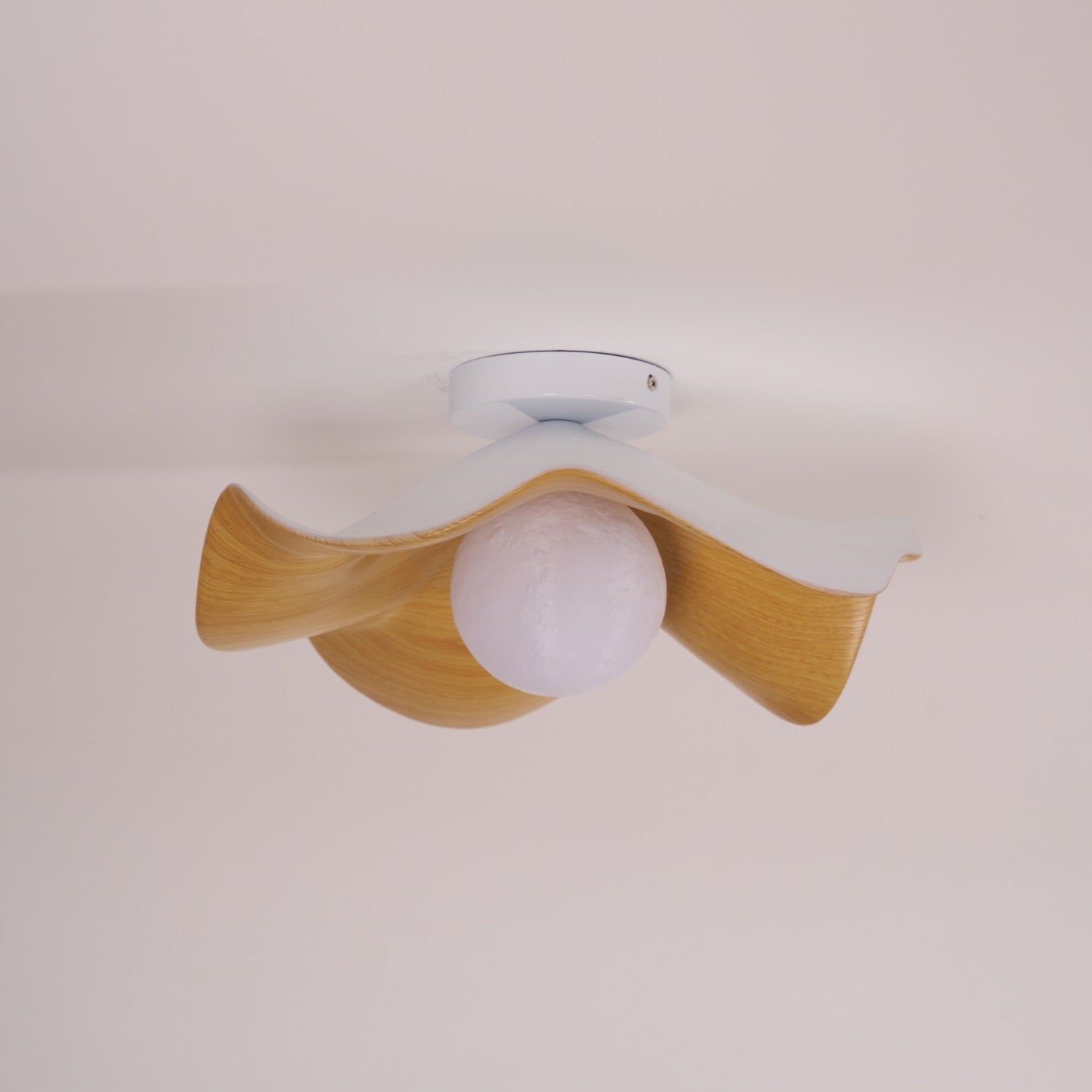 Decorative Ceiling Lamp with Lotus Leaf Shape – Flush Mount Ceiling Light