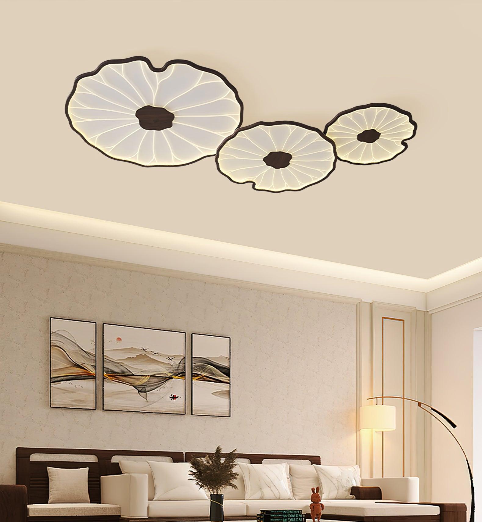 Acrylic Lotus Leaf Ceiling Light - Modern LED Light Fixture