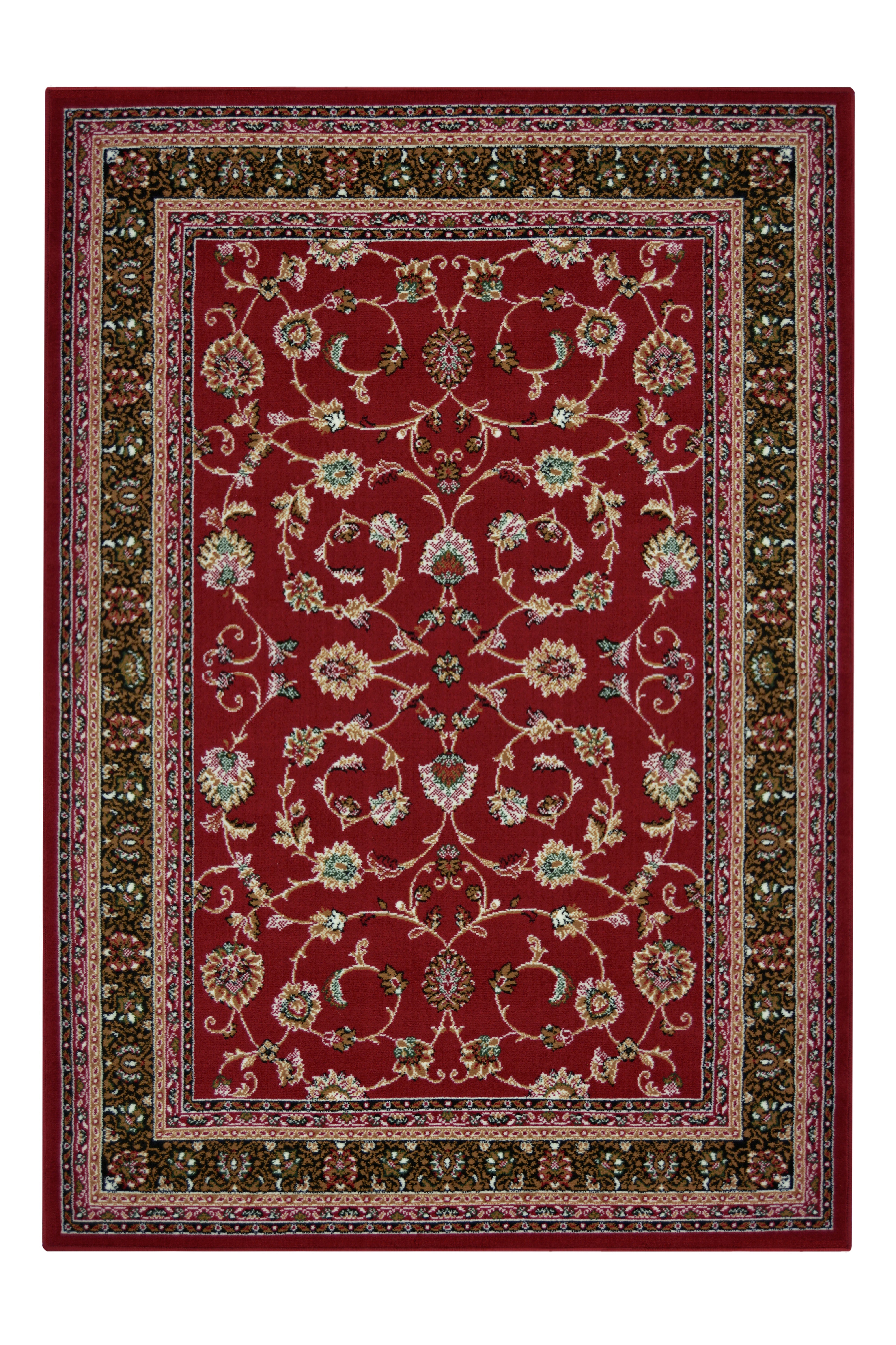 Non- Slip Traditional Woven Rug - Agrah Pattern with Strong Weave