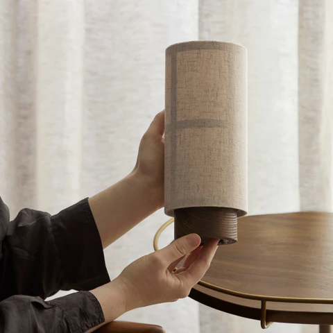 Silk Table Lamp – Japanese-Inspired Design