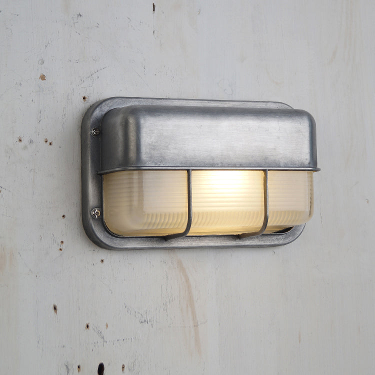 Metal Outdoor Wall Sconce – Durable Sconce with Glass Shade