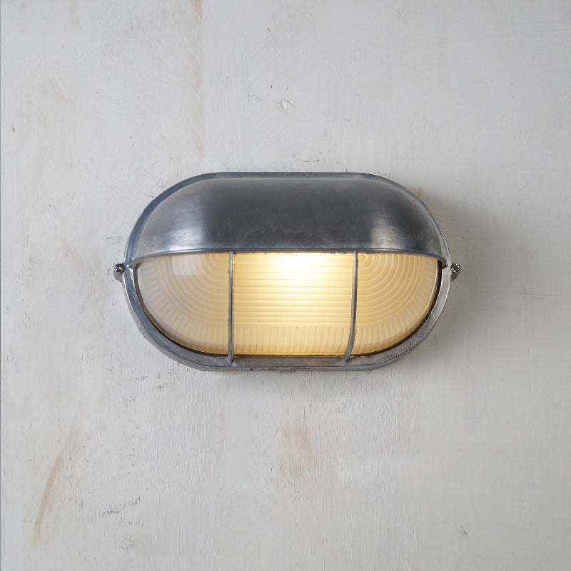 Metal Outdoor Wall Sconce – Durable Sconce with Glass Shade