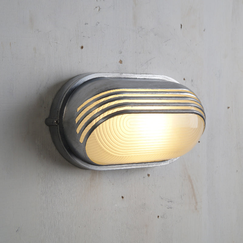 Metal Outdoor Wall Sconce – Durable Sconce with Glass Shade