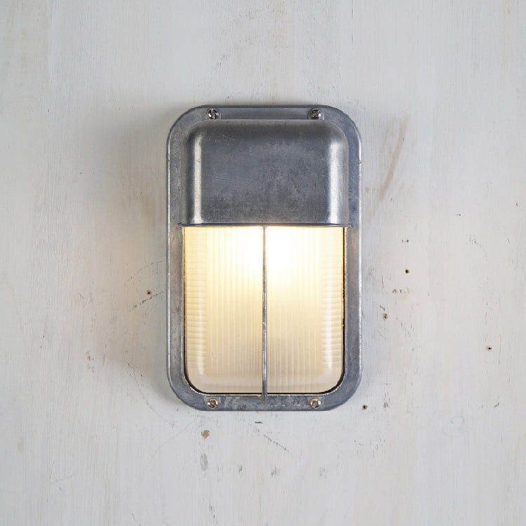 Metal Outdoor Wall Sconce – Durable Sconce with Glass Shade