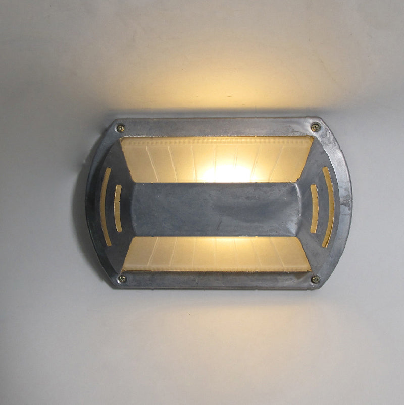 Metal Outdoor Wall Sconce – Durable Sconce with Glass Shade