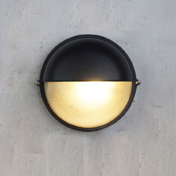 Metal Outdoor Wall Sconce – Durable Sconce with Glass Shade