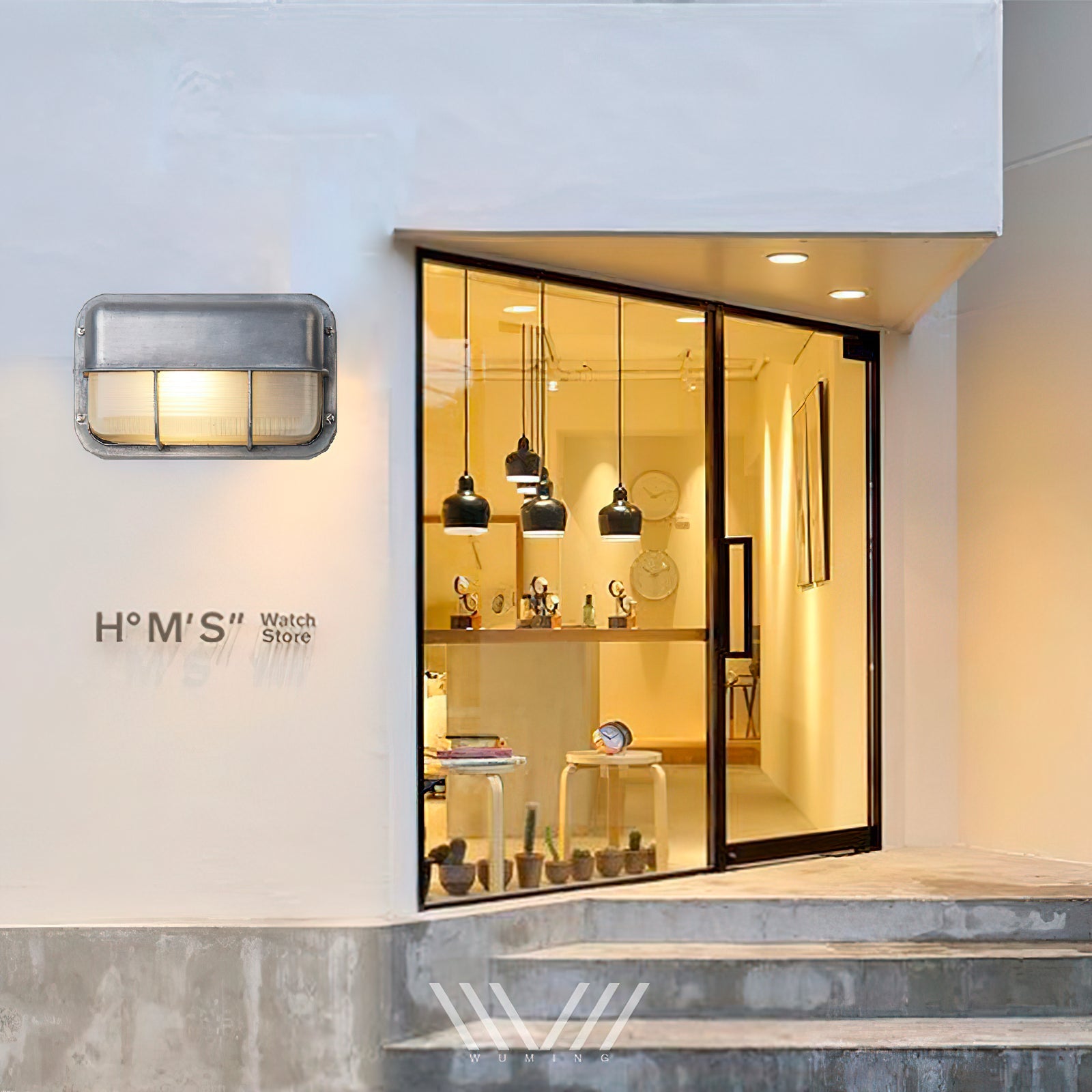 Metal Outdoor Wall Sconce – Durable Sconce with Glass Shade