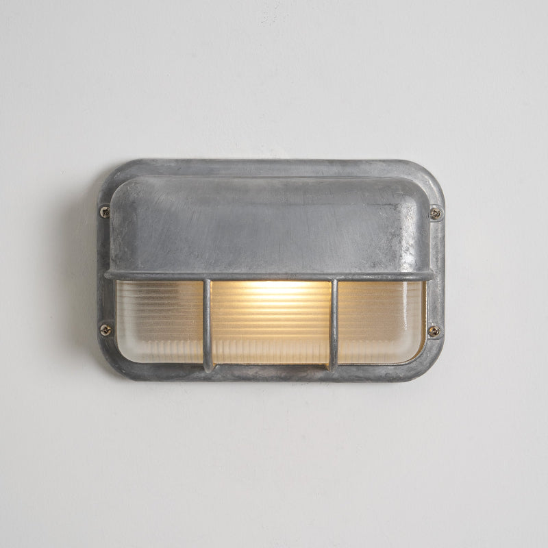 Metal Outdoor Wall Sconce – Durable Sconce with Glass Shade