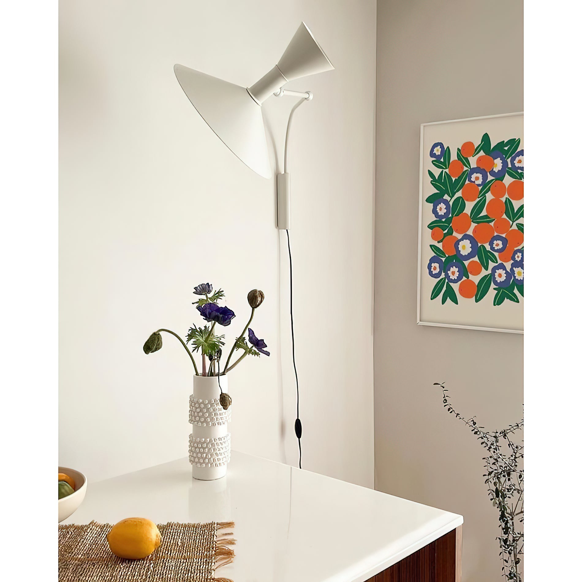 Swing Arm Plug-in Wall Sconce – Adjustable Metal Lamp with G9 Socket