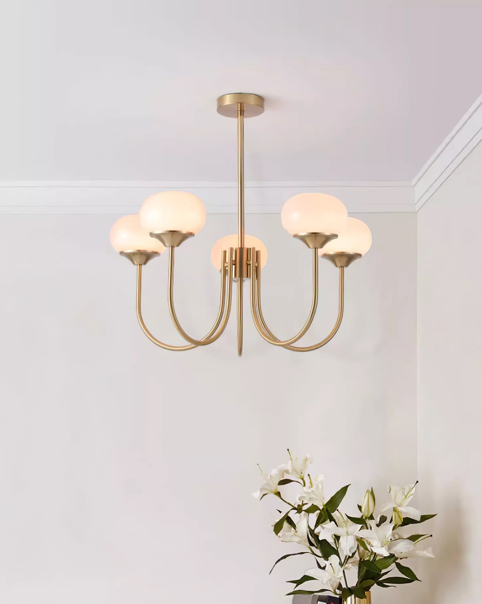 Modern Marshmallow Chandelier Light Fixture – LED Hanging Ceiling Lamp