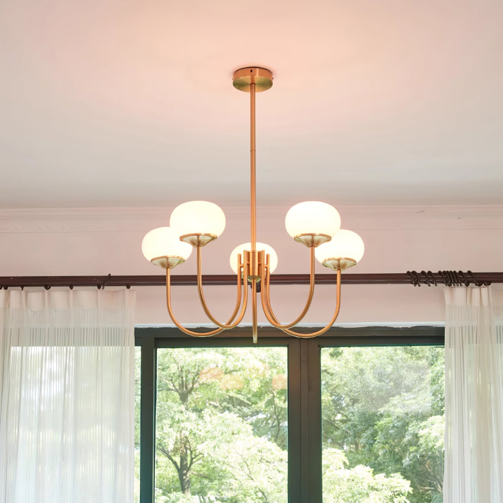 Modern Marshmallow Chandelier Light Fixture – LED Hanging Ceiling Lamp