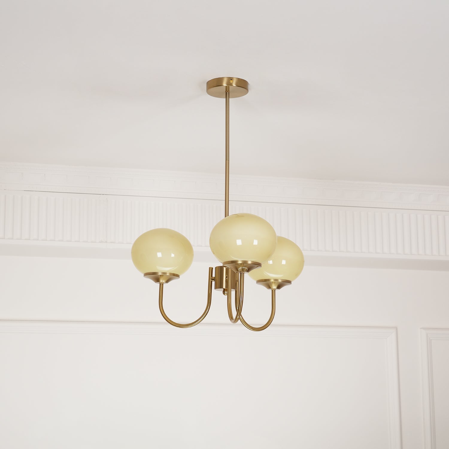Modern Marshmallow Chandelier Light Fixture – LED Hanging Ceiling Lamp