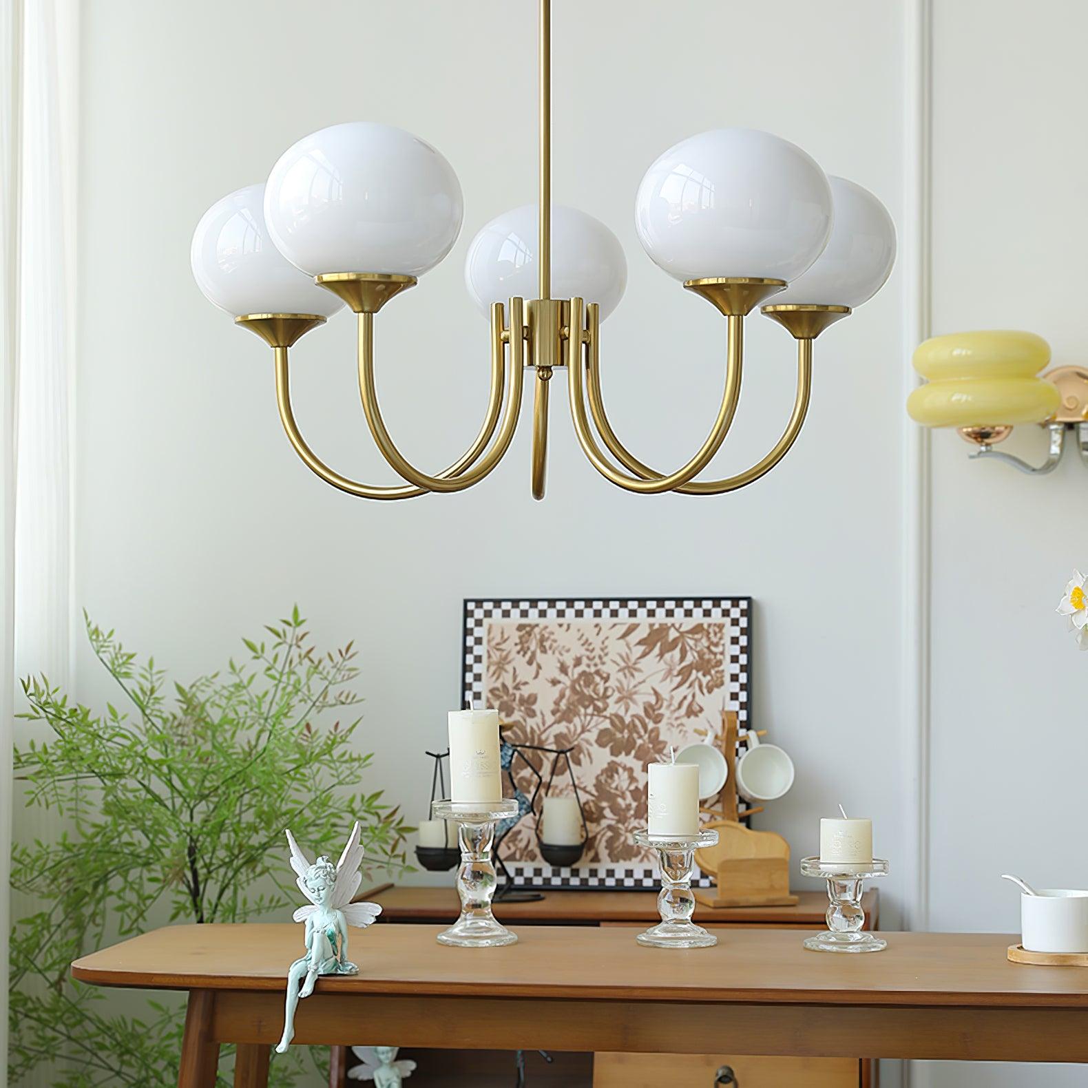 Modern Marshmallow Chandelier Light Fixture – LED Hanging Ceiling Lamp