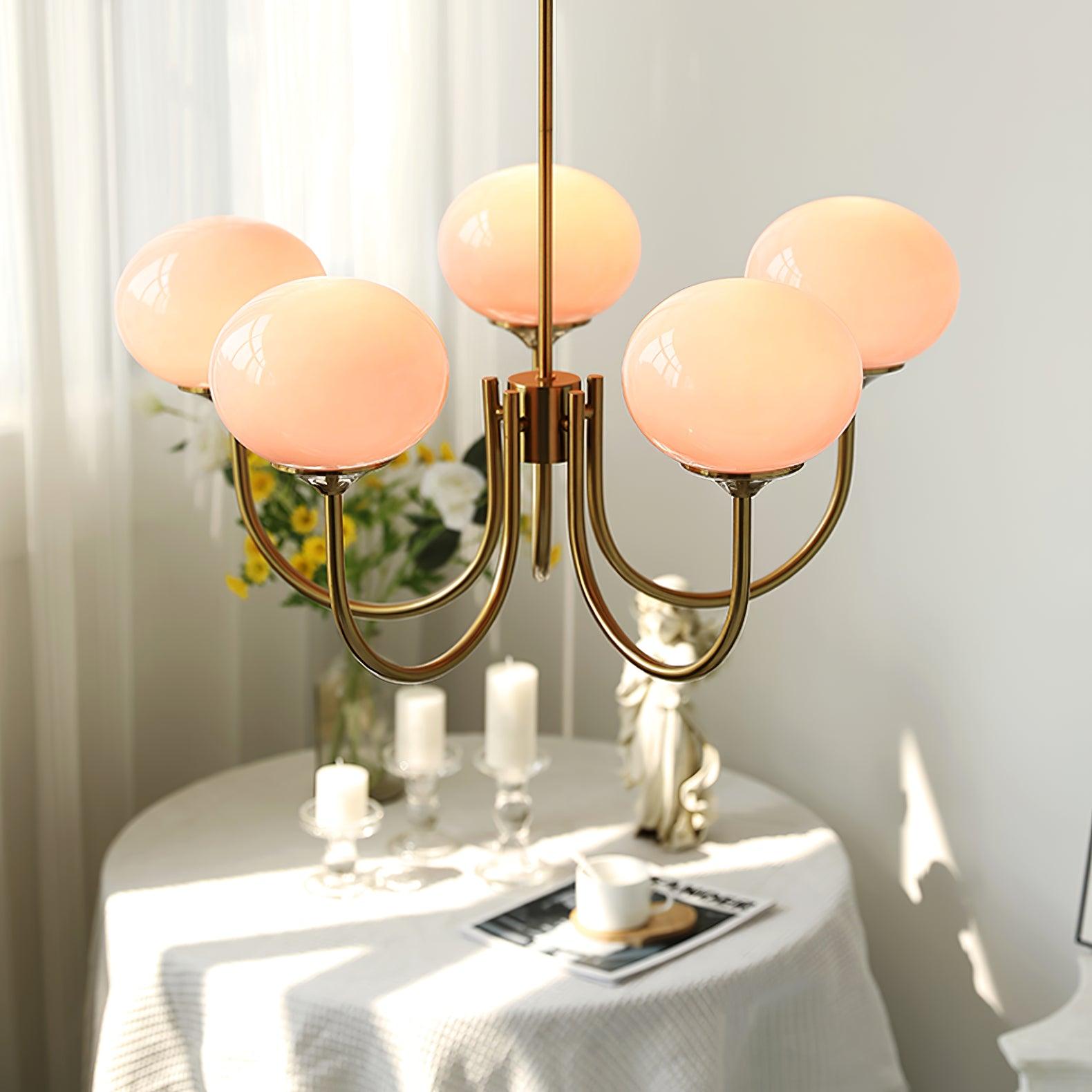 Modern Marshmallow Chandelier Light Fixture – LED Hanging Ceiling Lamp