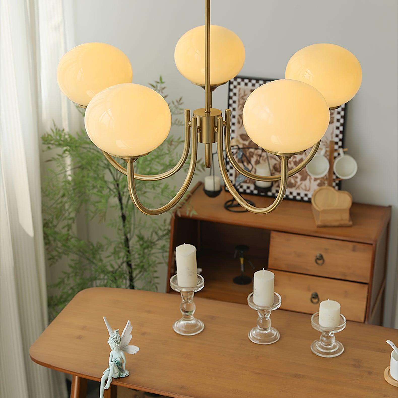 Modern Marshmallow Chandelier Light Fixture – LED Hanging Ceiling Lamp