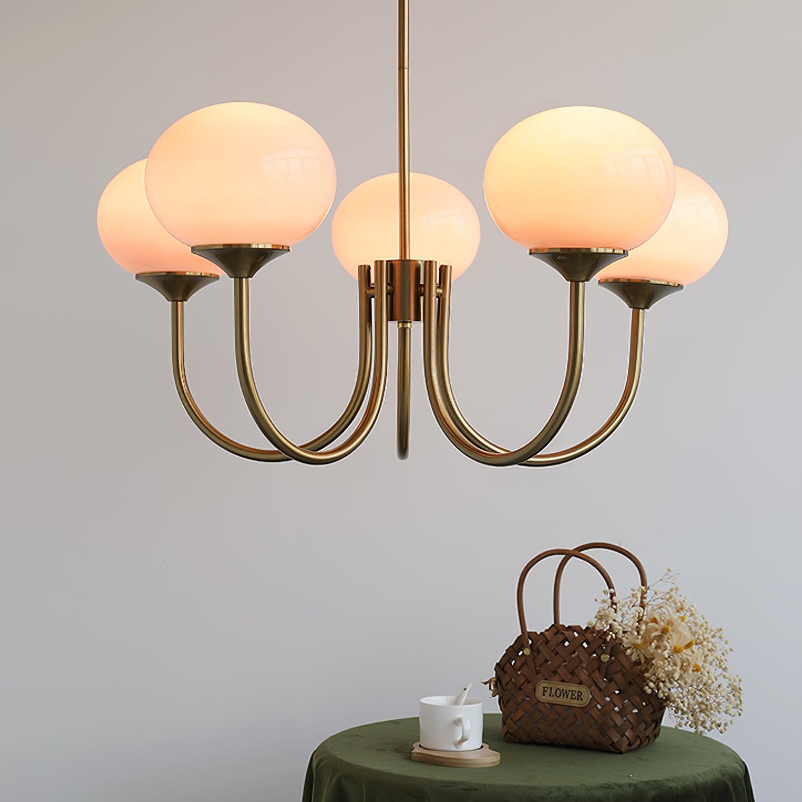 Modern Marshmallow Chandelier Light Fixture – LED Hanging Ceiling Lamp