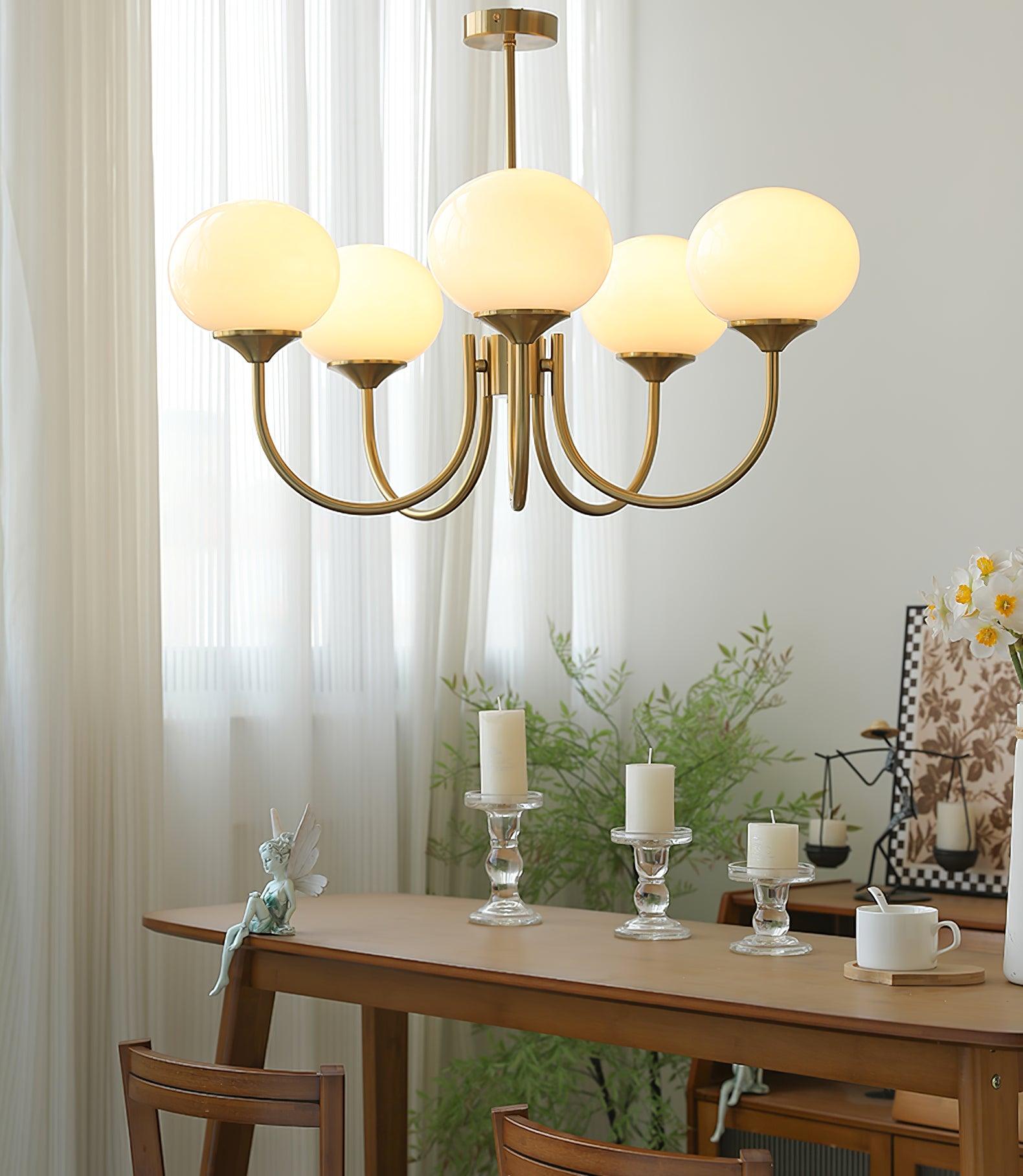 Modern Marshmallow Chandelier Light Fixture – LED Hanging Ceiling Lamp