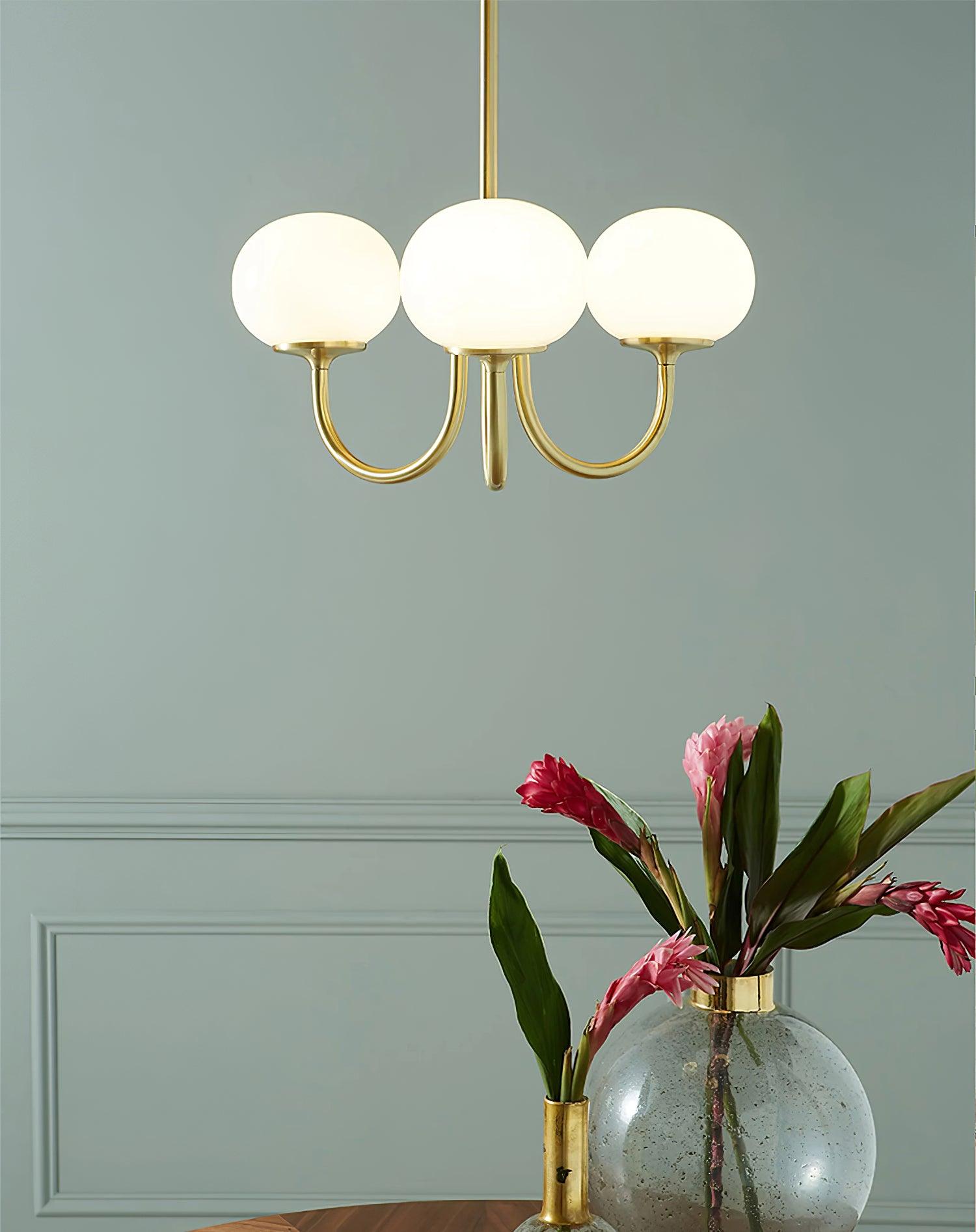 Modern Marshmallow Chandelier Light Fixture – LED Hanging Ceiling Lamp