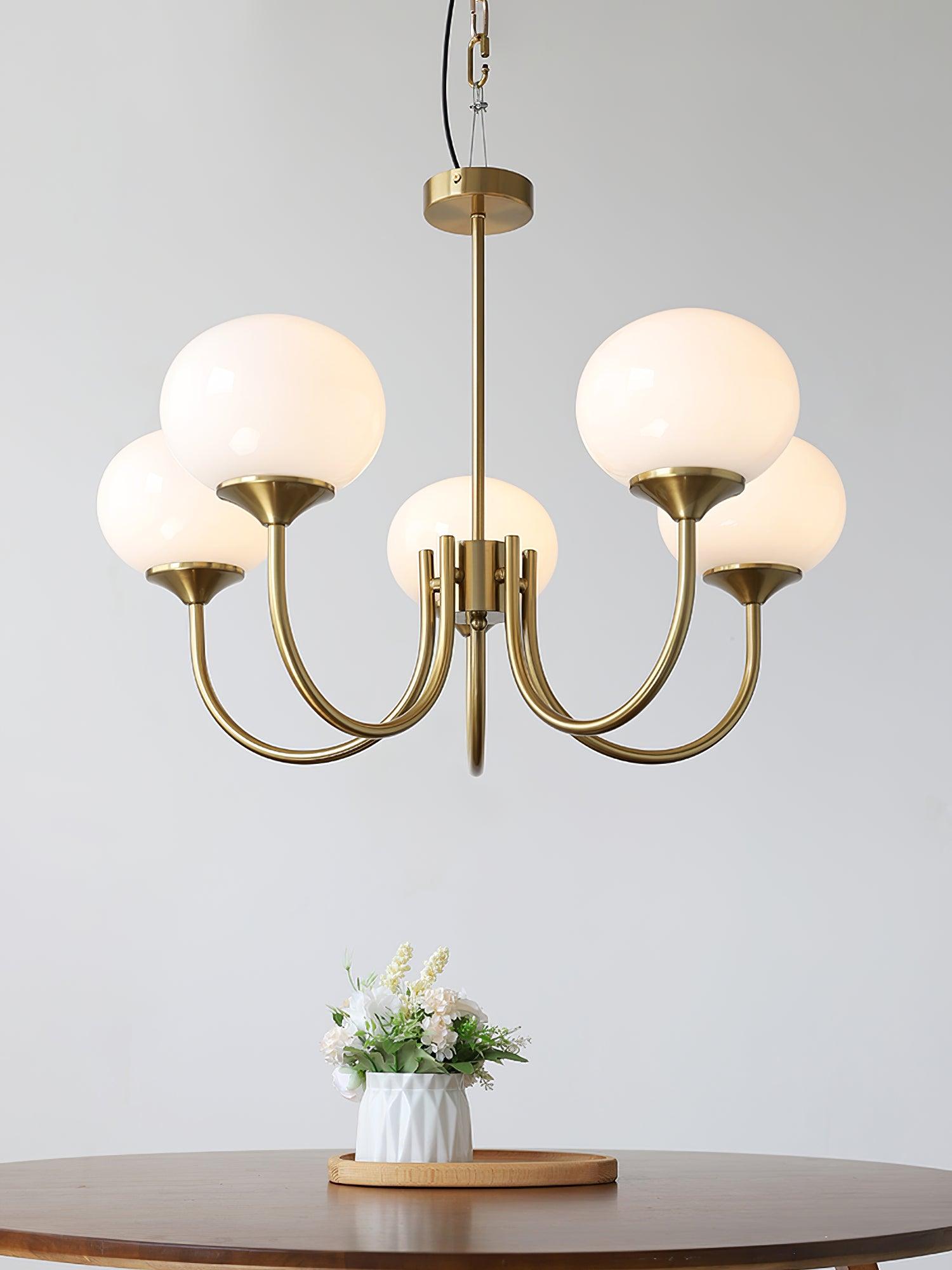 Modern Marshmallow Chandelier Light Fixture – LED Hanging Ceiling Lamp