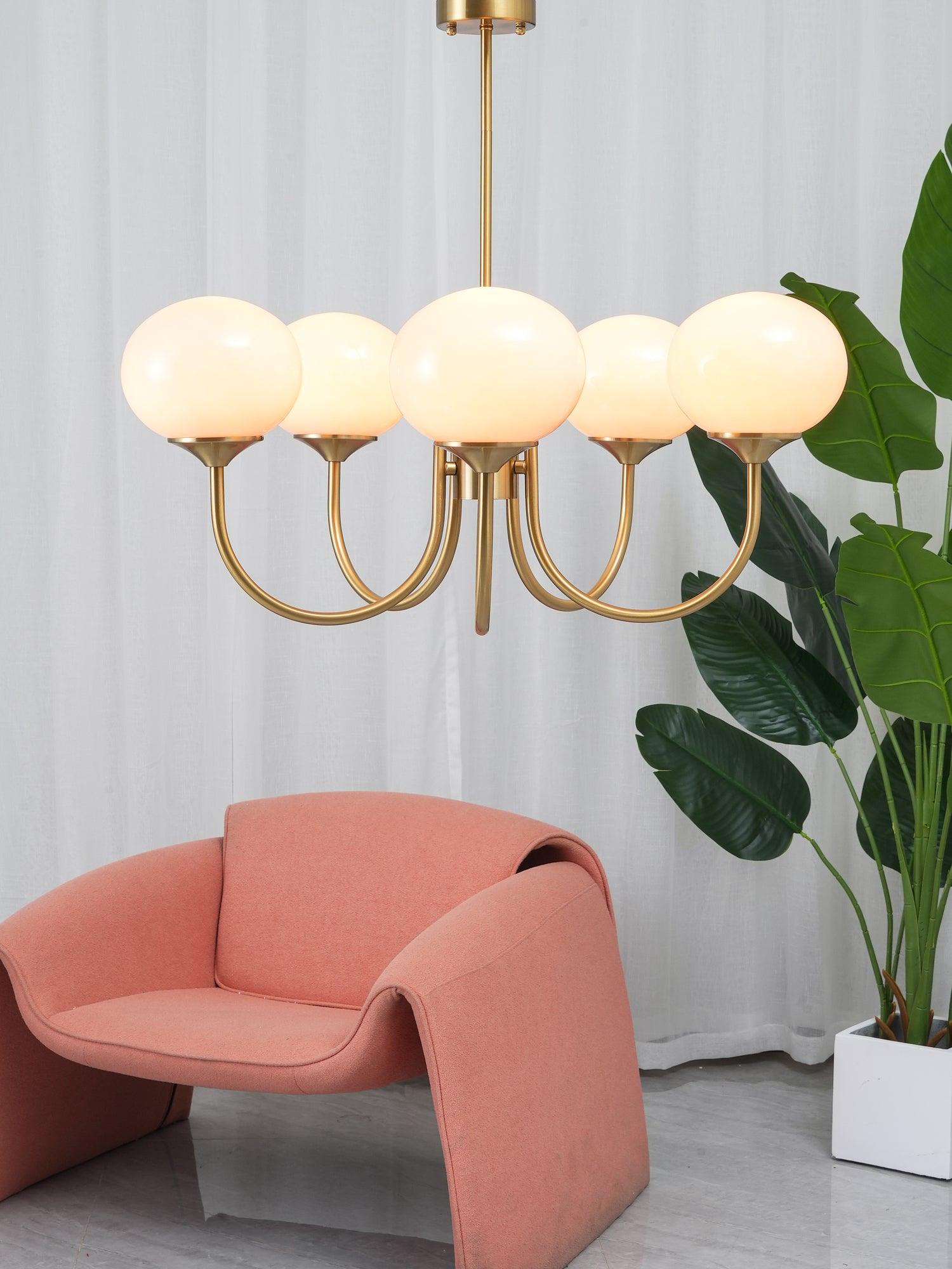 Modern Marshmallow Chandelier Light Fixture – LED Hanging Ceiling Lamp