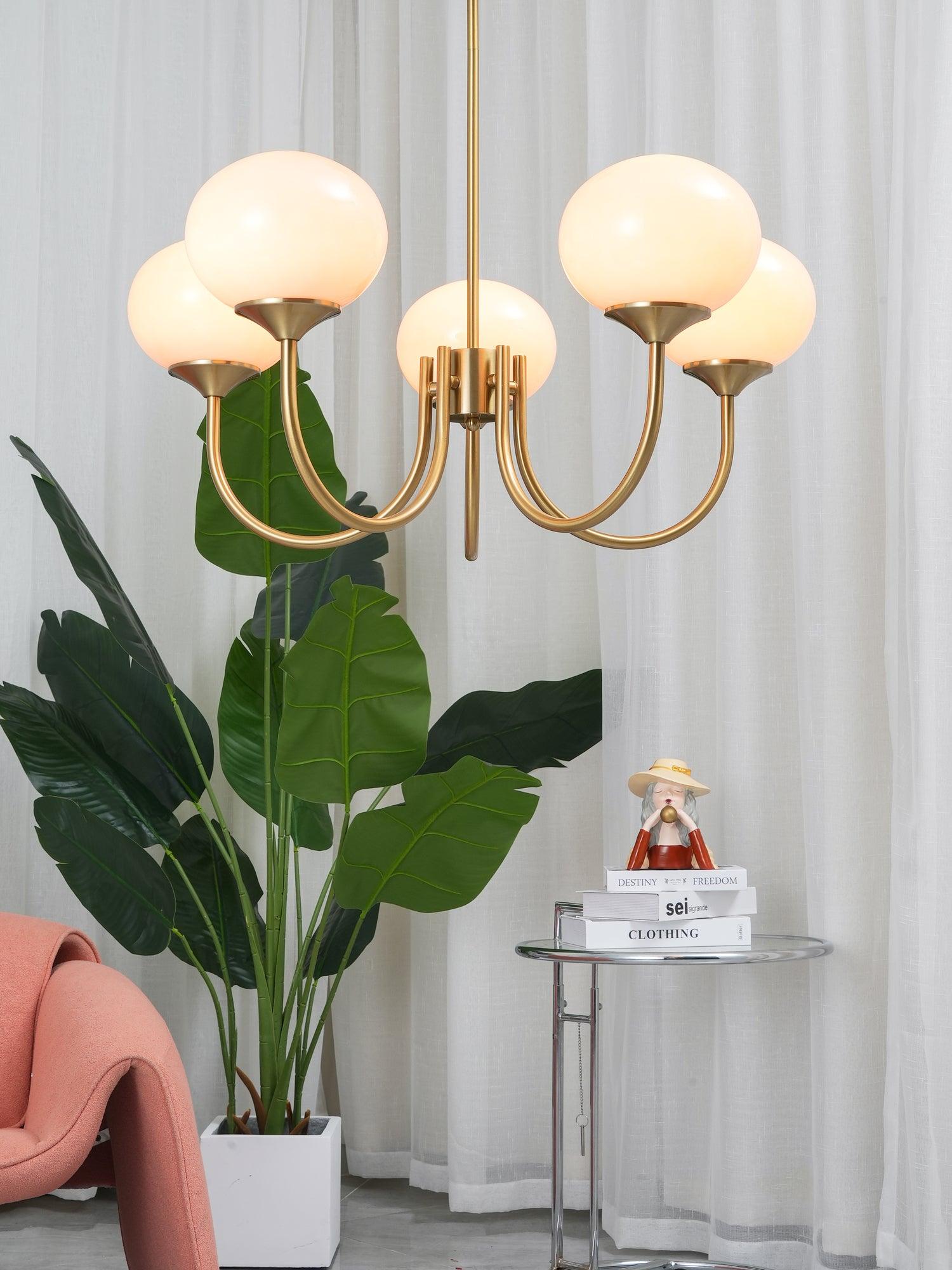 Modern Marshmallow Chandelier Light Fixture – LED Hanging Ceiling Lamp