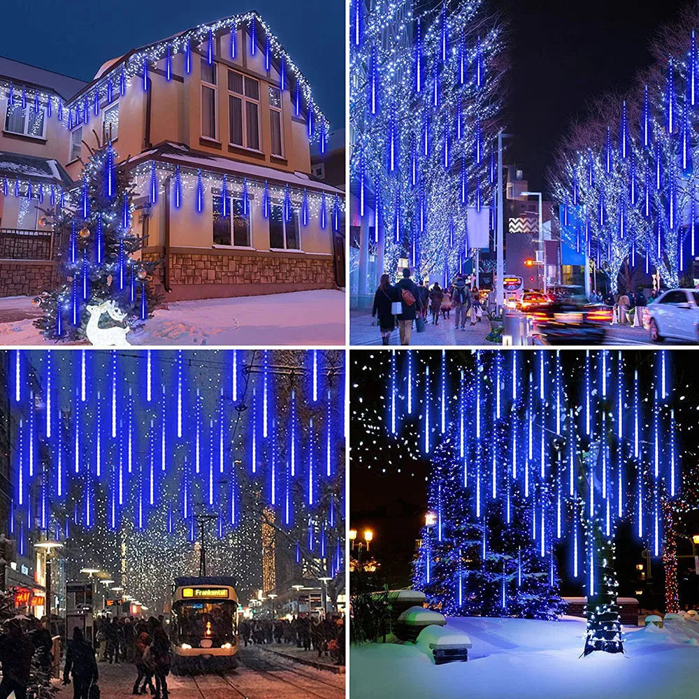 Outdoor Meteor Shower String Lights – Waterproof & Ideal for Garden Ambiance - Atelier Dubois Paris