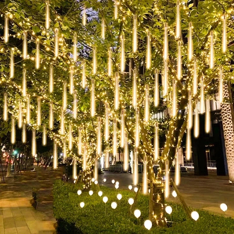 Outdoor Meteor Shower String Lights – Waterproof & Ideal for Garden Ambiance - Atelier Dubois Paris