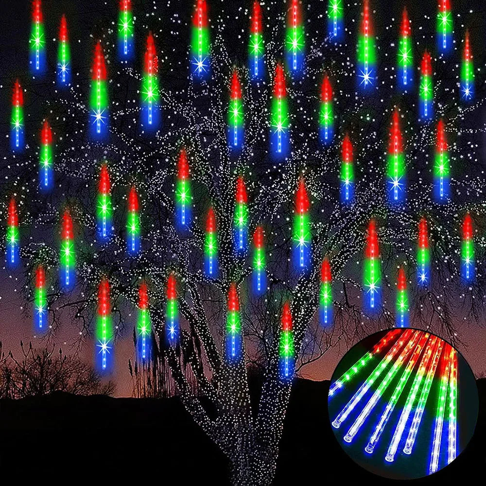 Outdoor Meteor Shower String Lights – Waterproof & Ideal for Garden Ambiance - Atelier Dubois Paris