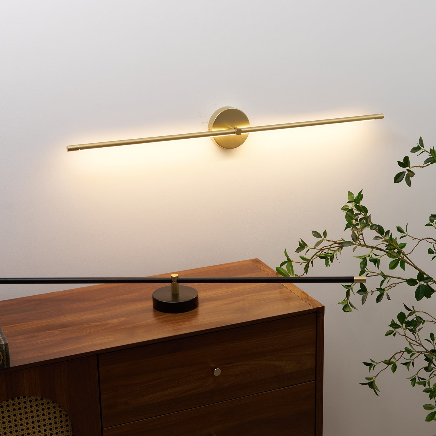 Modern Linear Wall Light – Minimalist Double-End Accent Lamp