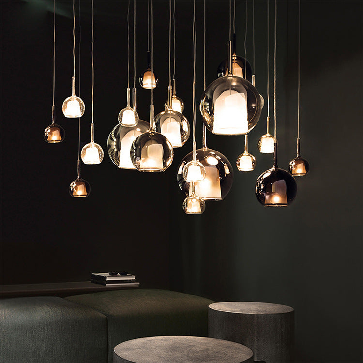Modern Loft Pendant Light | Aluminum Glass