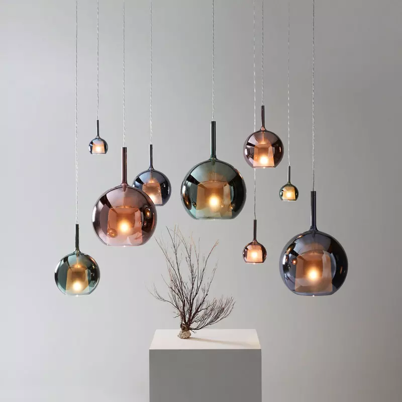 Modern Loft Pendant Light | Aluminum Glass