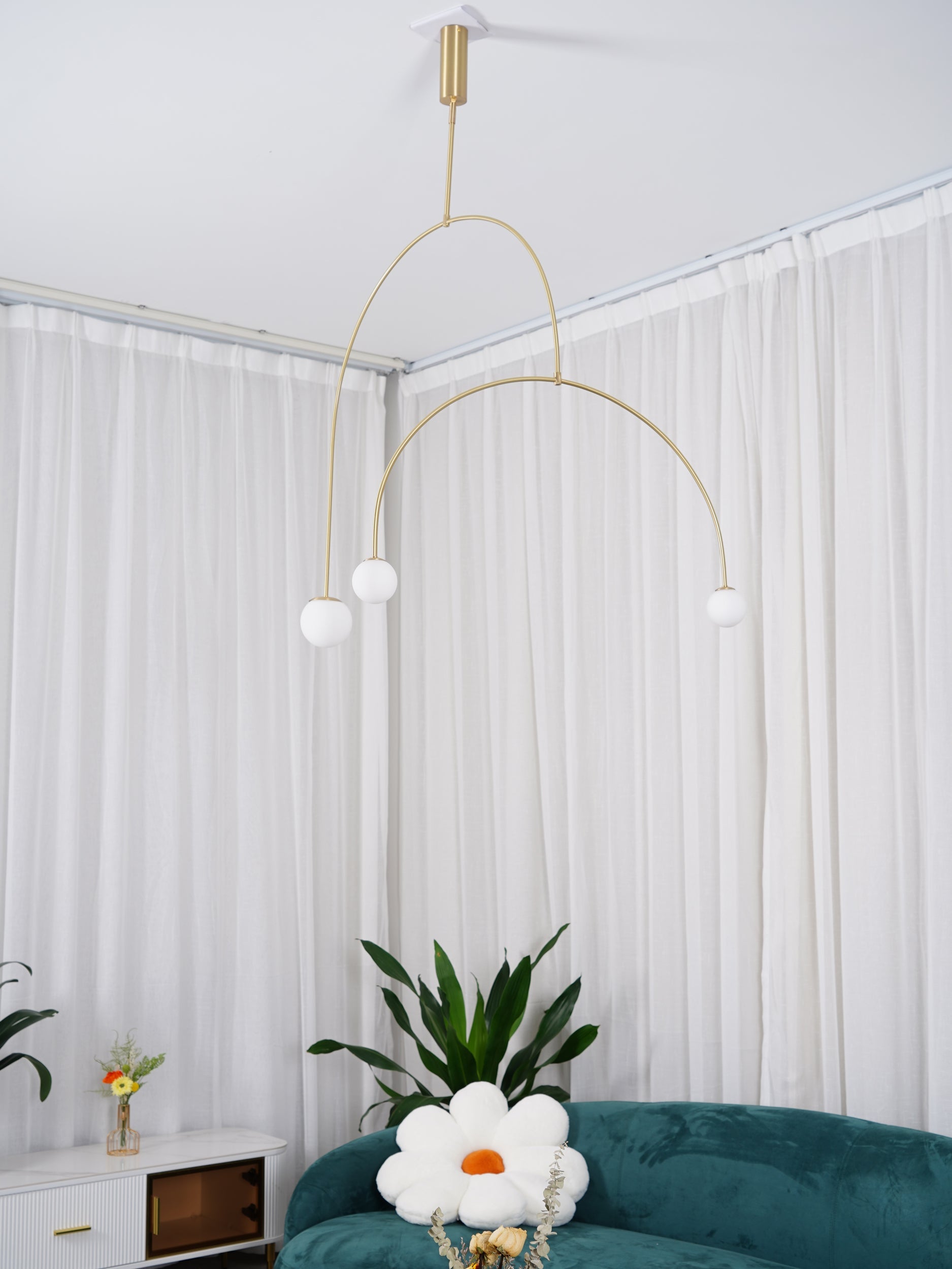 Modern Mobile Chandelier – Adjustable Hanging Light Fixture