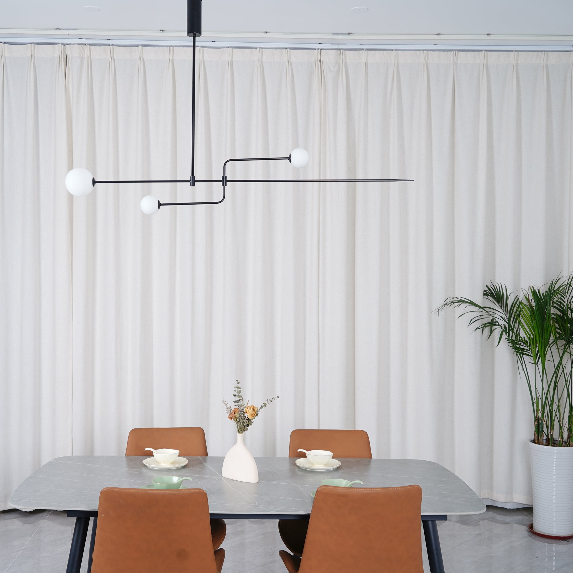 Modern Mobile Chandelier – Adjustable Hanging Light Fixture