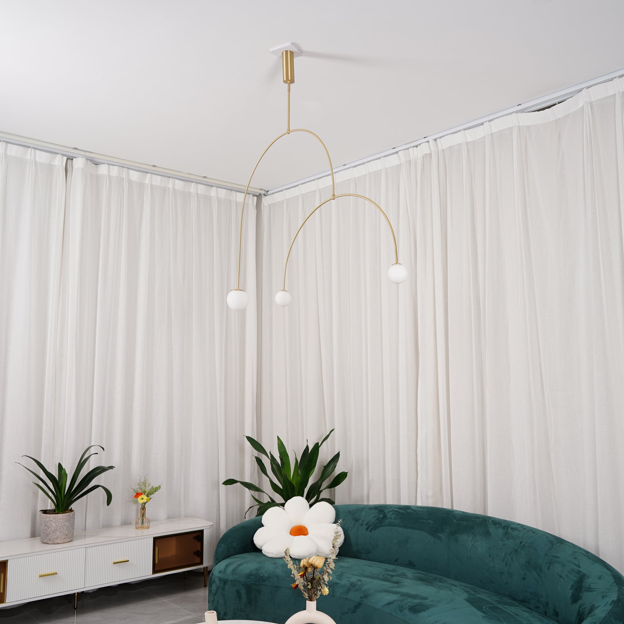 Modern Mobile Chandelier – Adjustable Hanging Light Fixture