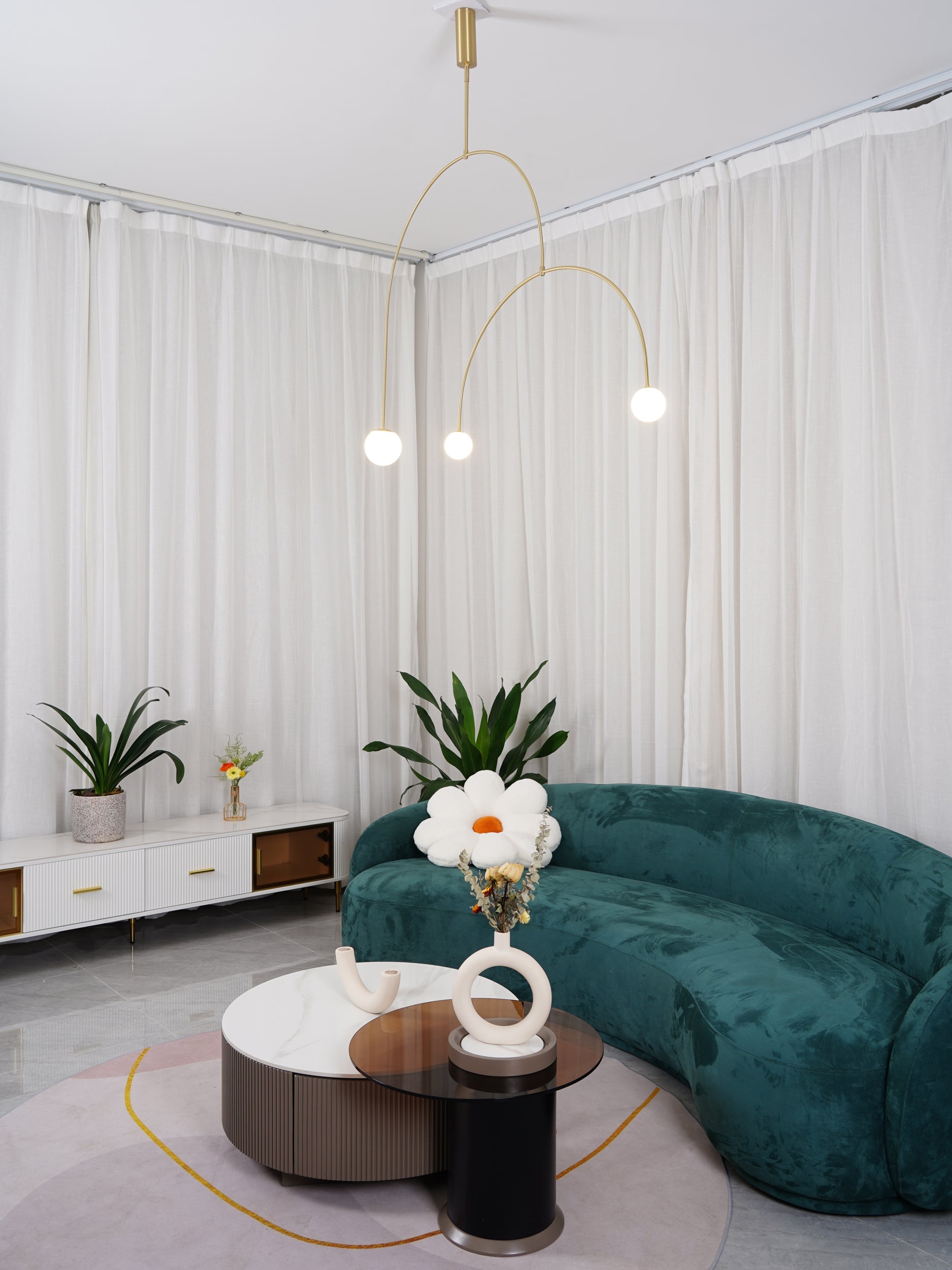 Modern Mobile Chandelier – Adjustable Hanging Light Fixture