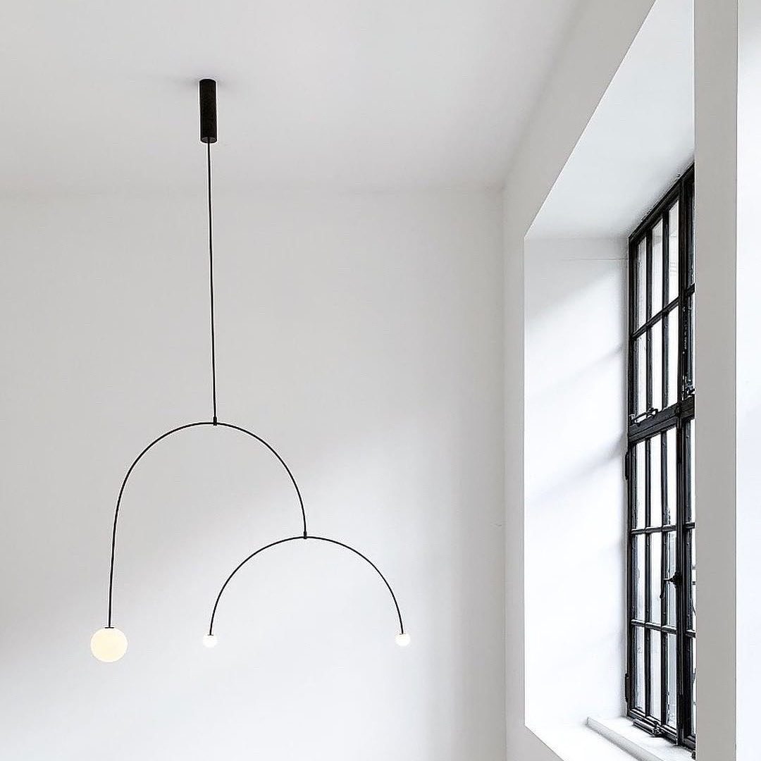 Modern Mobile Chandelier – Adjustable Hanging Light Fixture