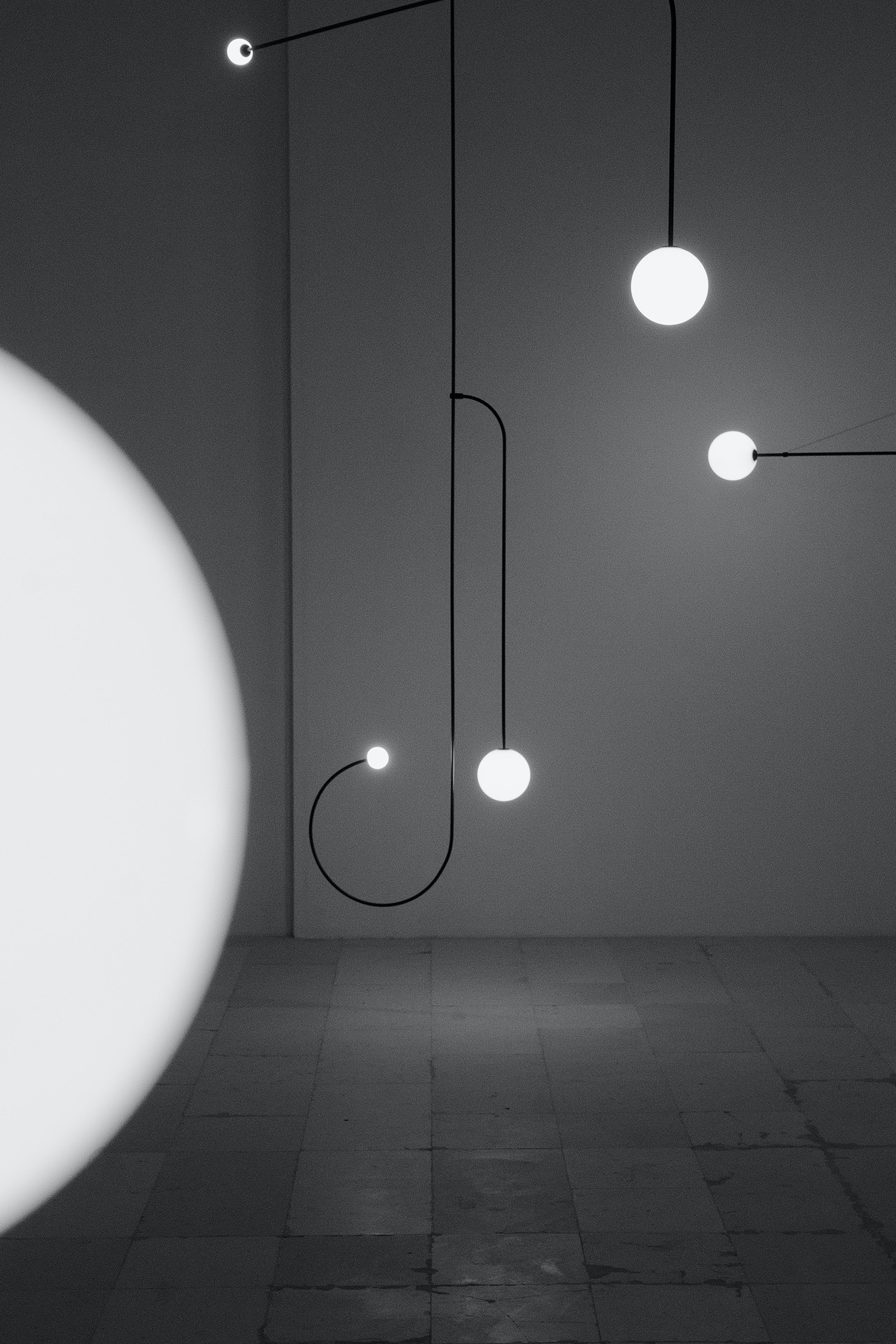 Modern Mobile Chandelier – Adjustable Hanging Light Fixture