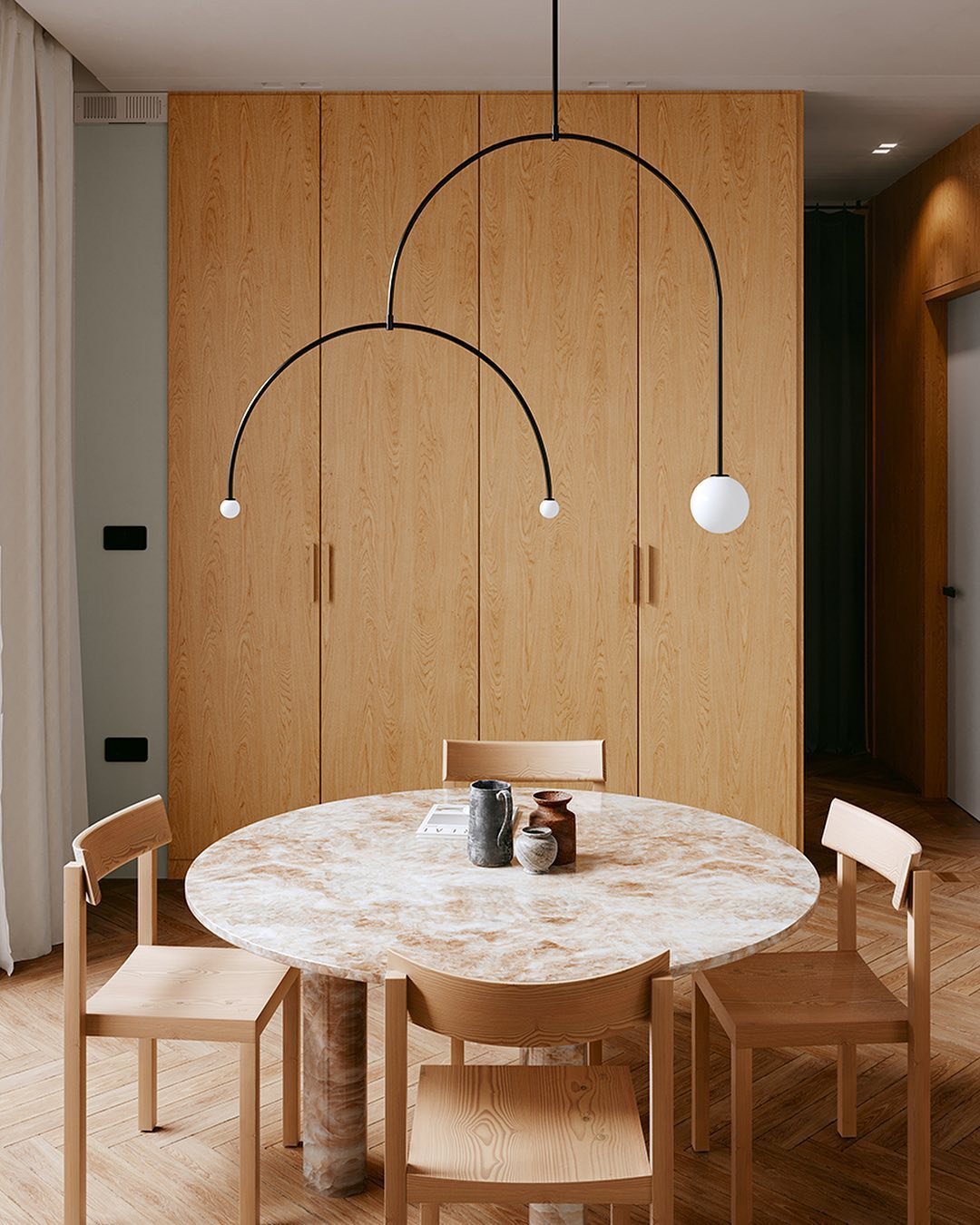 Modern Mobile Chandelier – Adjustable Hanging Light Fixture