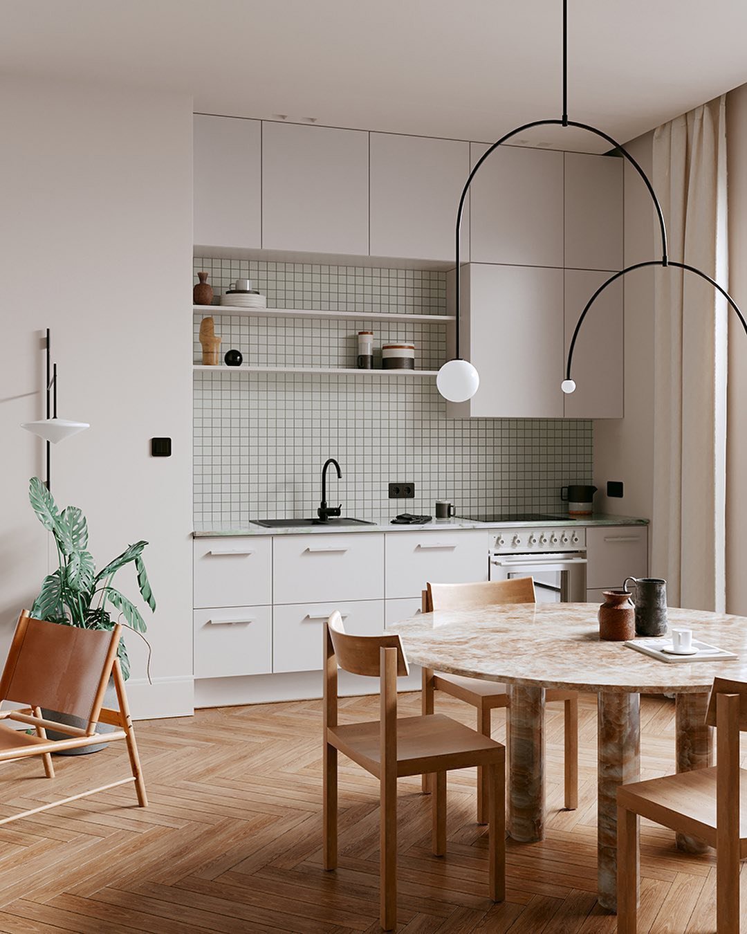 Modern Mobile Chandelier – Adjustable Hanging Light Fixture
