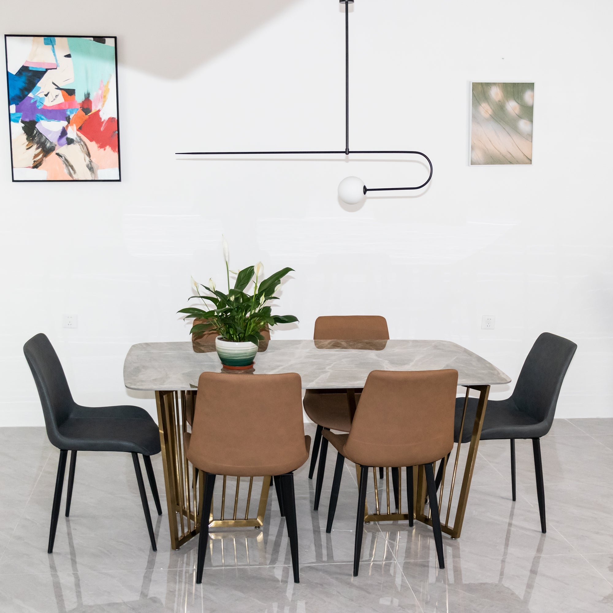 Modern Mobile Chandelier – Adjustable Hanging Light Fixture