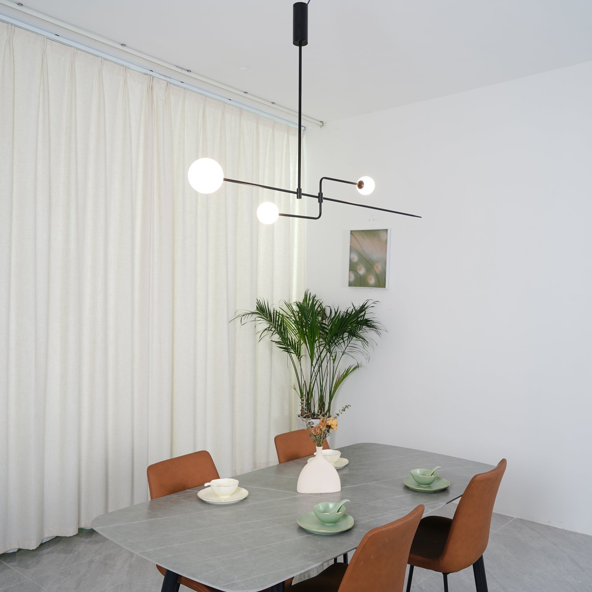 Modern Mobile Chandelier – Adjustable Hanging Light Fixture