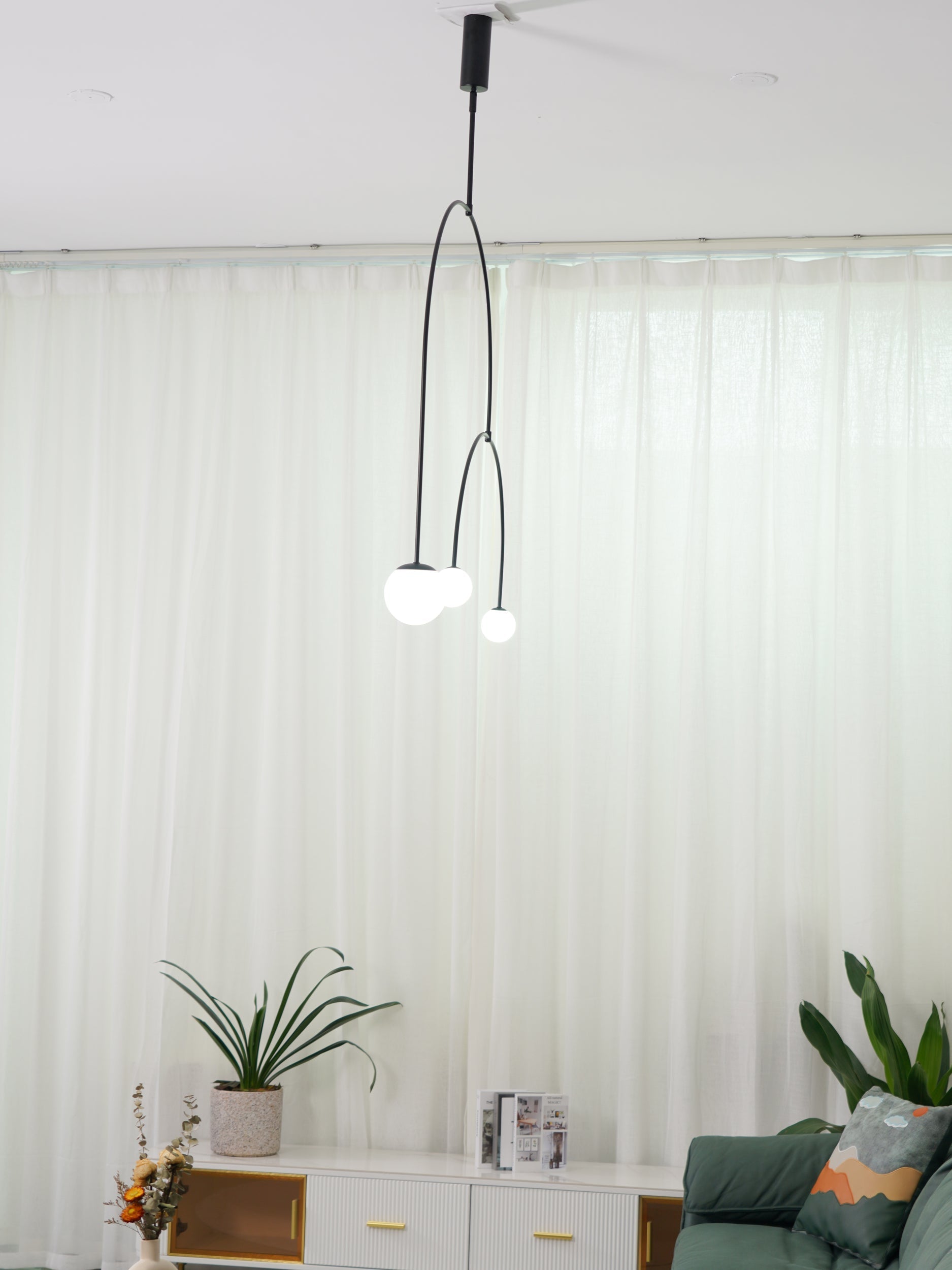 Modern Mobile Chandelier – Adjustable Hanging Light Fixture