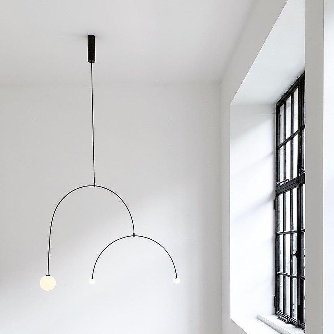 Modern Mobile Chandelier – Adjustable Hanging Light Fixture
